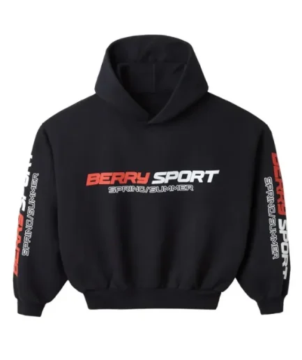 GV Gallery Cropped Berry Sport Hoodie