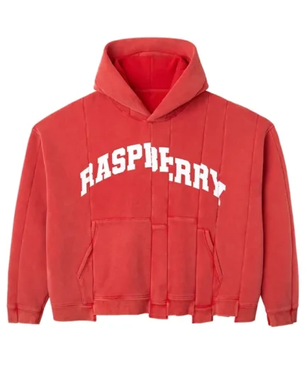 The GV Gallery Raspberry Hills Red Spliced Hoodie